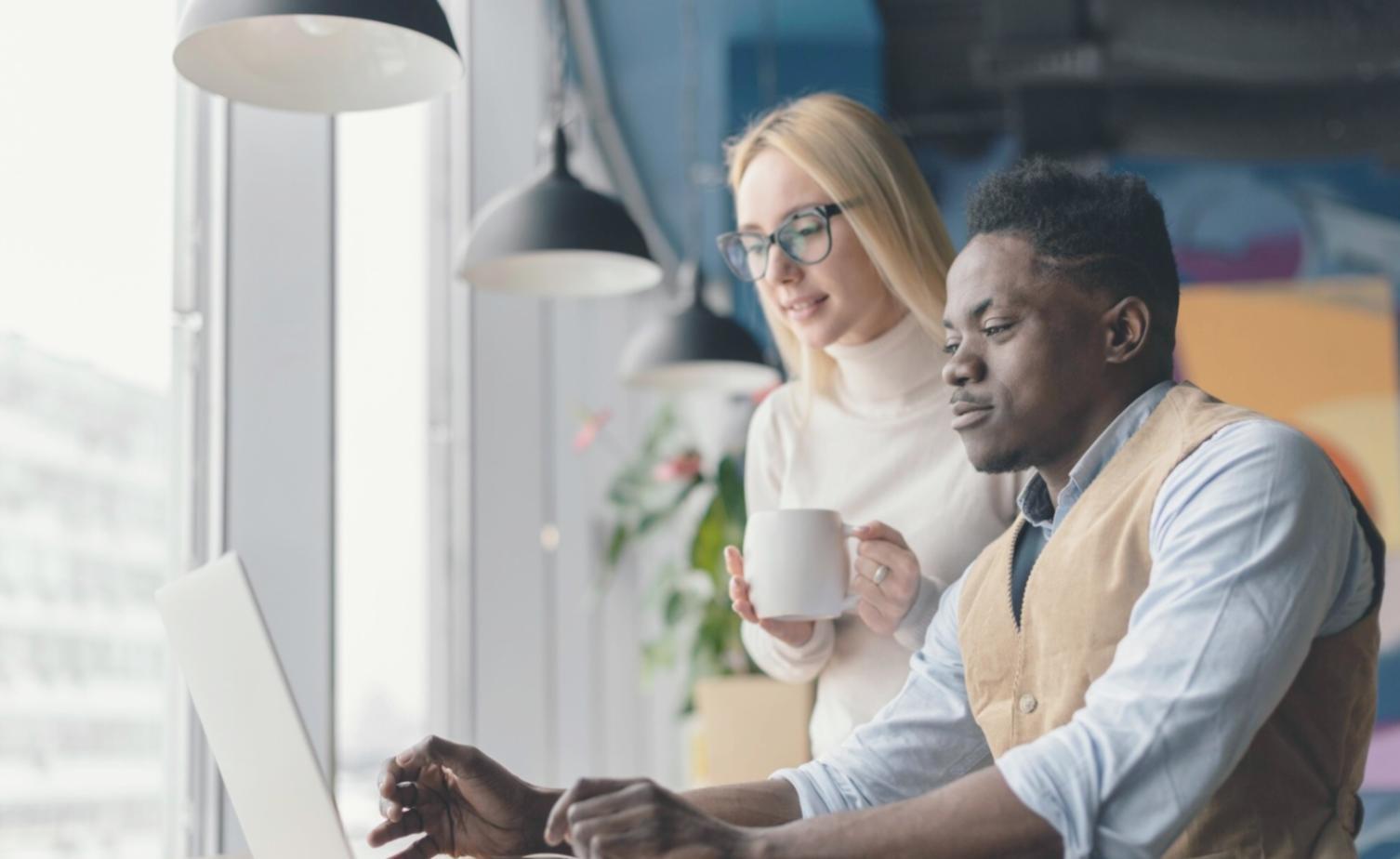 Students working on trading analysis during classroom session